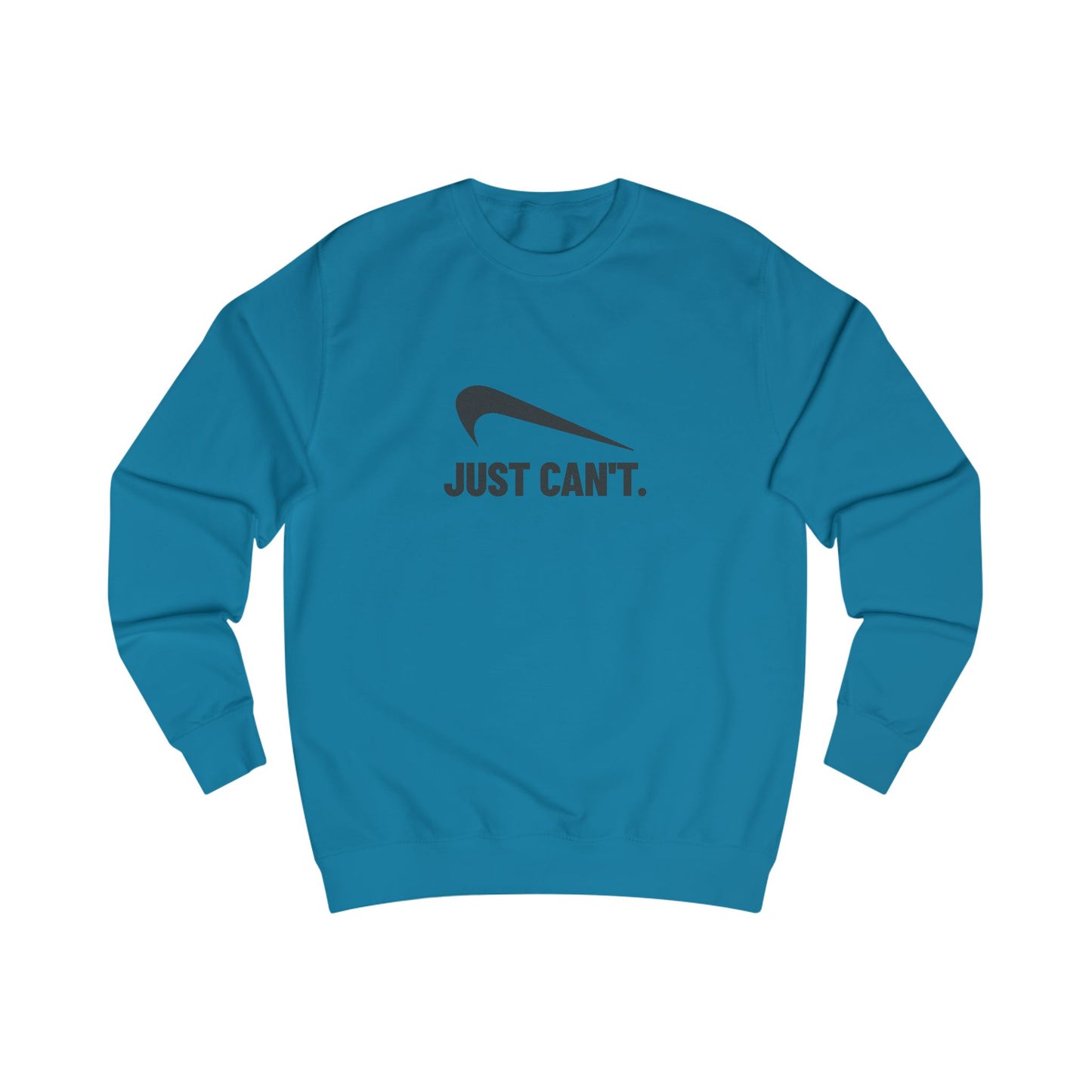 Just Can’t Athletic Parody — Retro Workout Sweatshirt (Light)