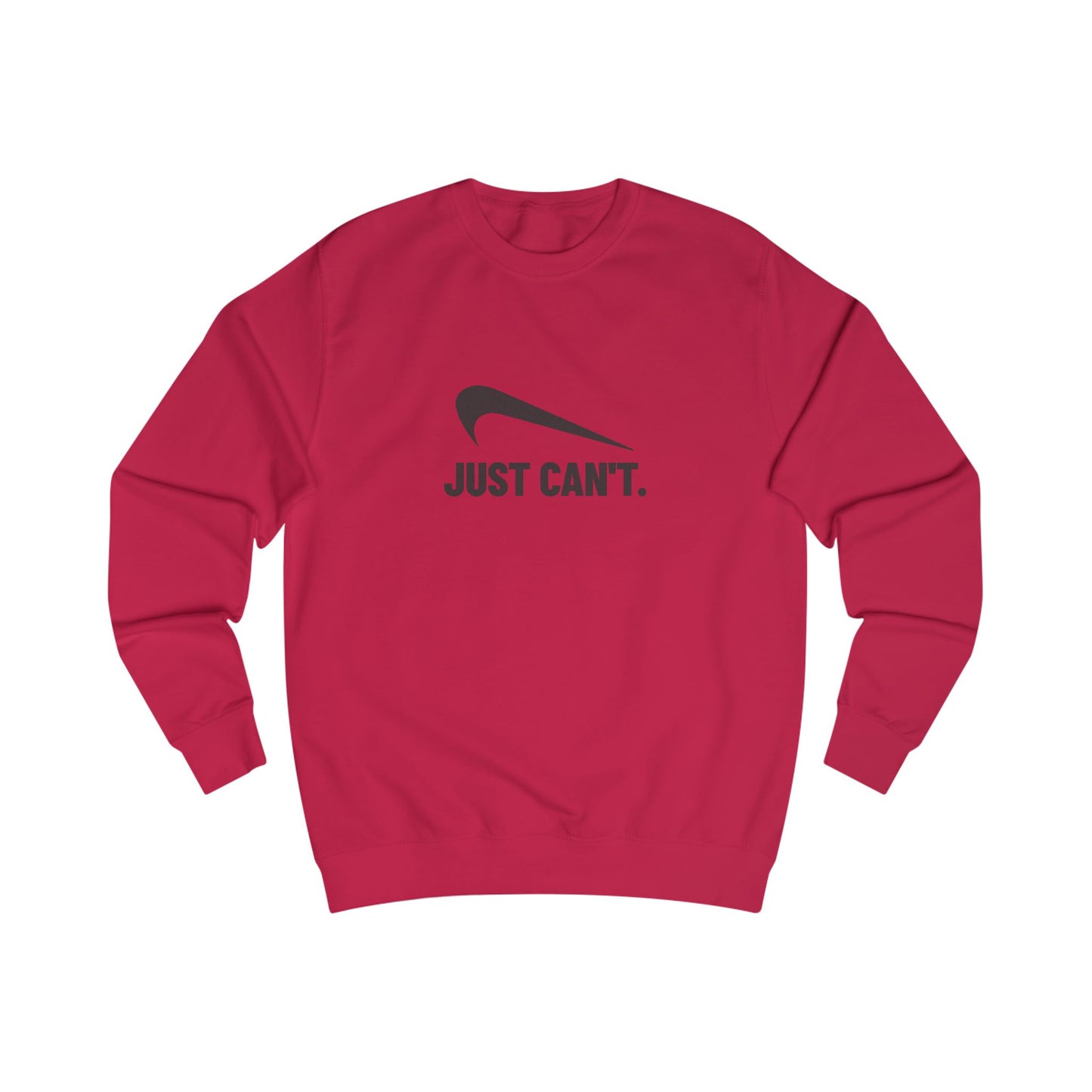 Just Can’t Athletic Parody — Retro Workout Sweatshirt (Light)