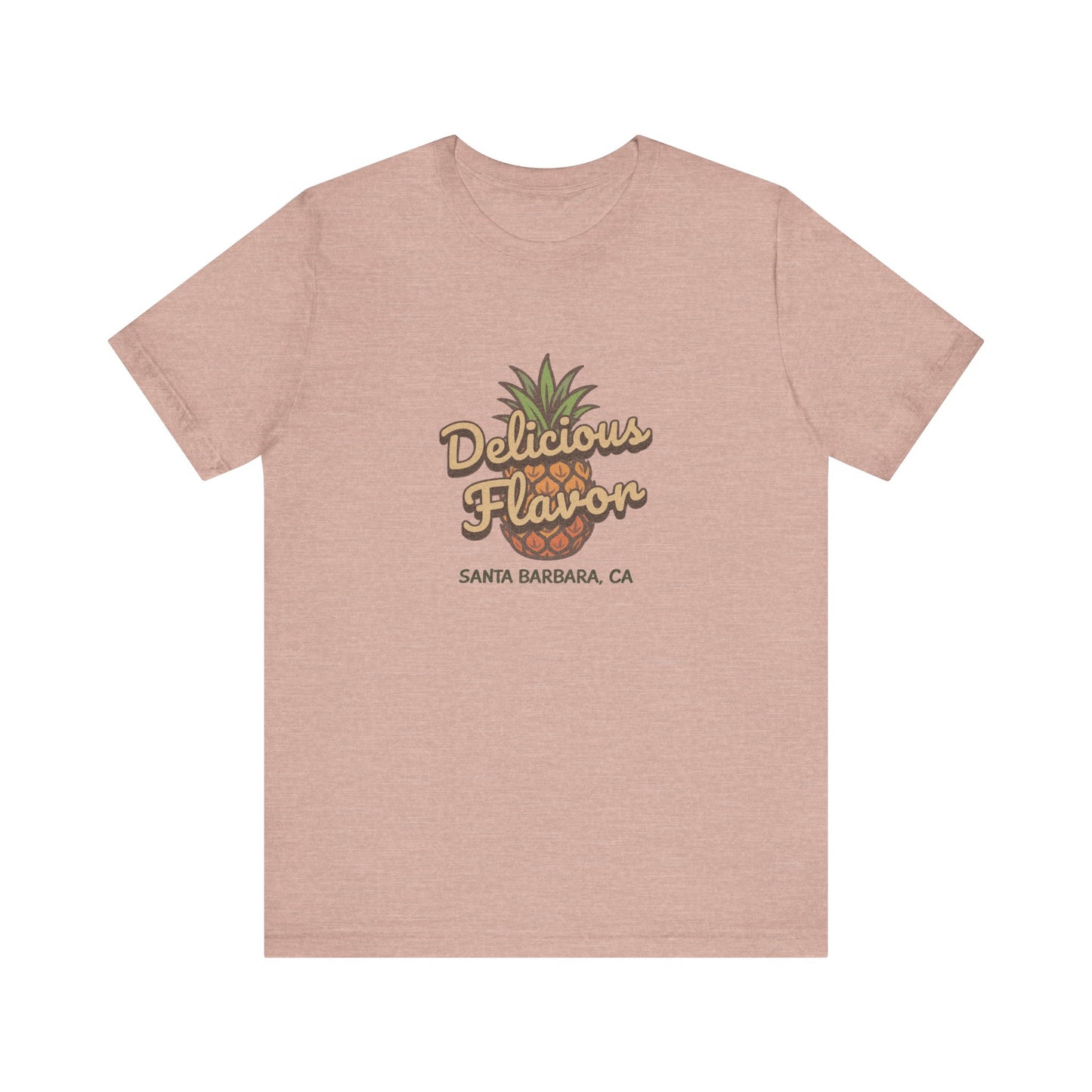 Delicious Flavor — Santa Barbara Pineapple Retro Tee (Light)