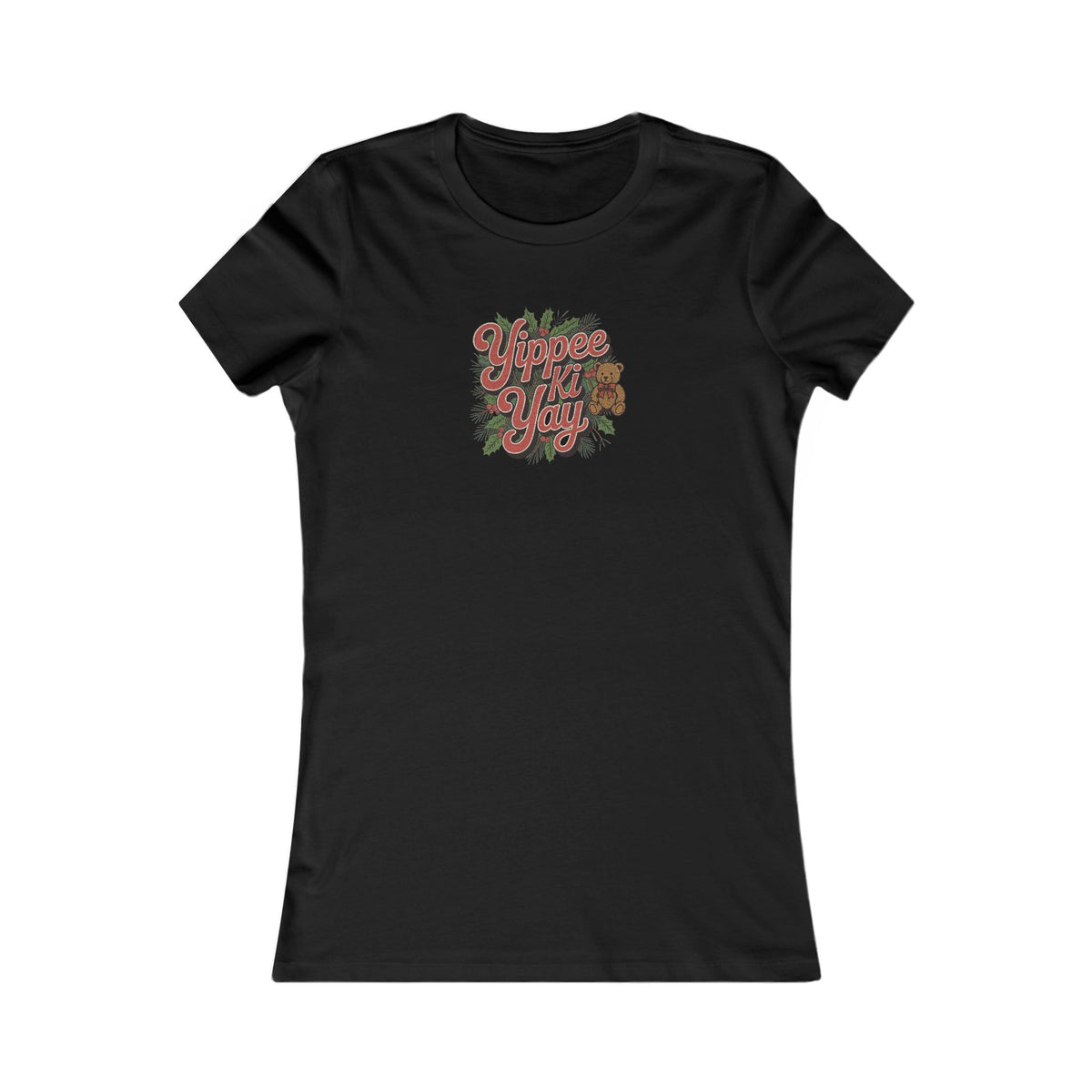 Yippee Ki Yay — Die Hard Retro Christmas Women's Tee (Dark)