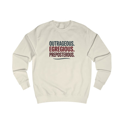 Outrageous Egregious Preposterous — Seinfeld Retro Sweatshirt (Light)