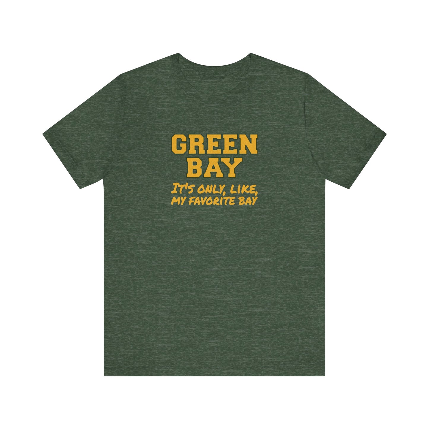 Green Bay (My Favorite Bay) — Phoebe Buffay Football Tee (Dark)