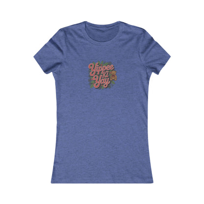 Yippee Ki Yay — Die Hard Retro Christmas Women's Tee (Dark)