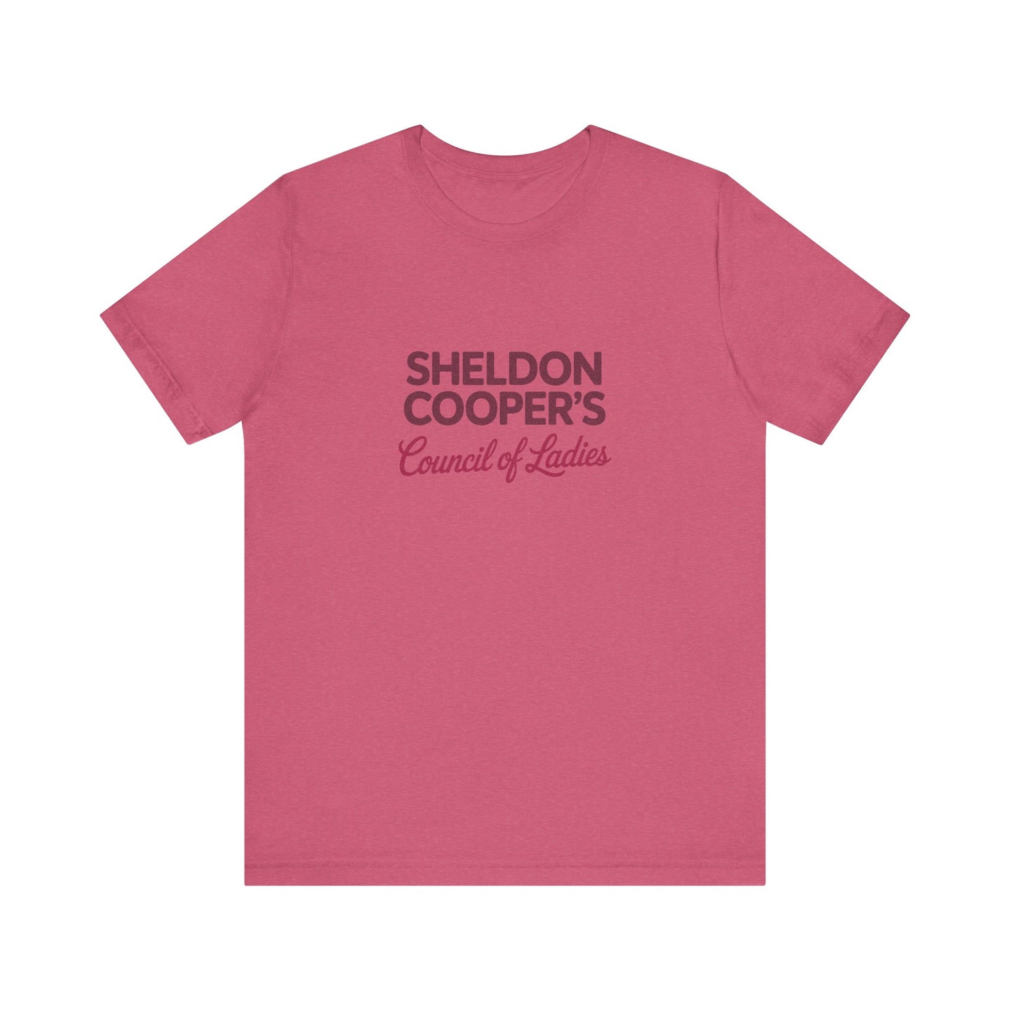 Sheldon Cooper’s Council of Ladies — TBBT Retro Tee (Light)
