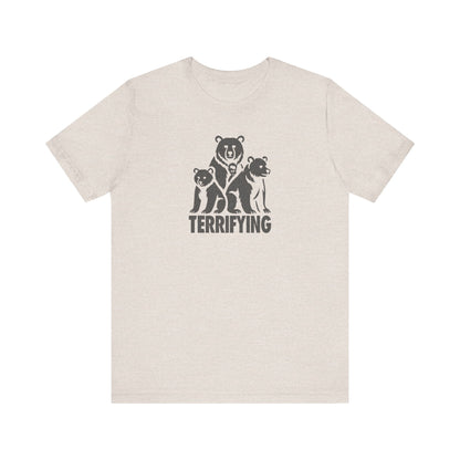 Bears Are Terrifying — Retro Silhouette Tee (Light)