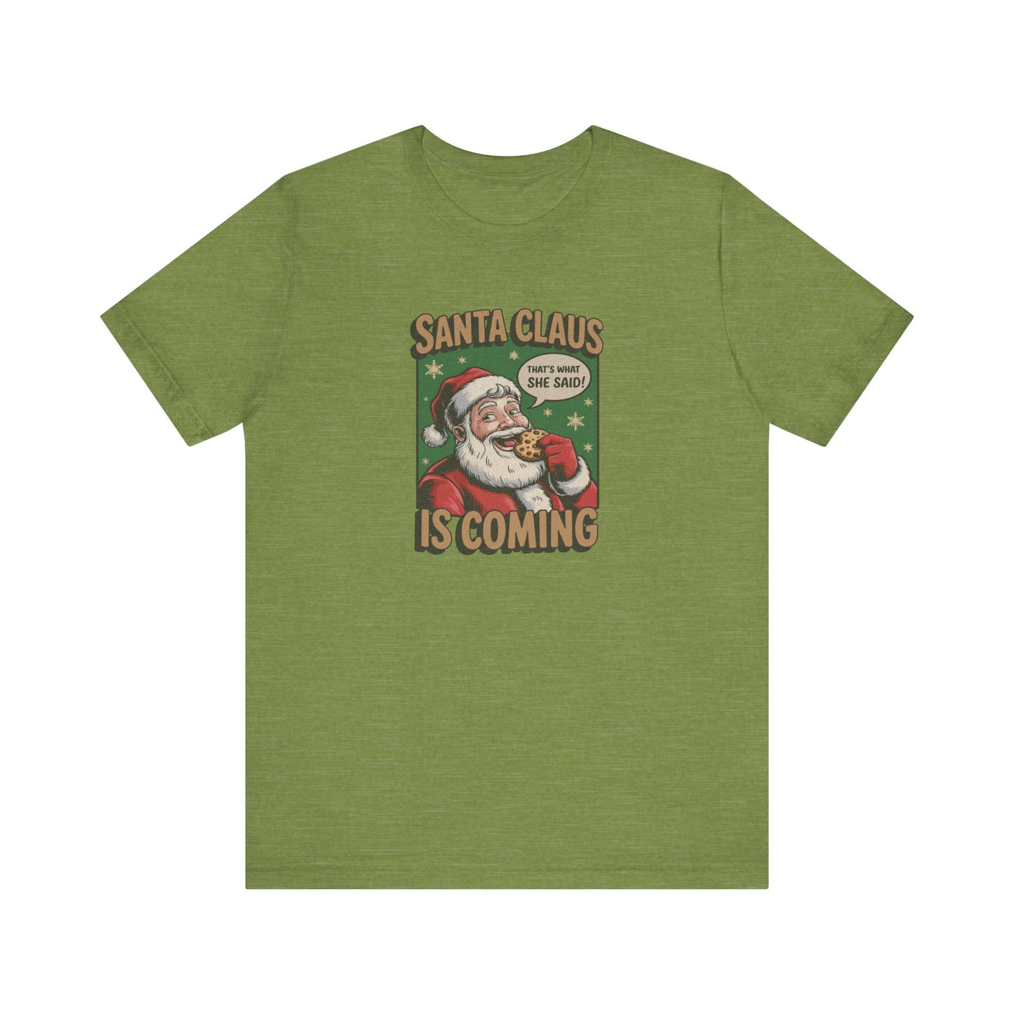 Santa Claus is Coming — Vintage Christmas Tee (Light)