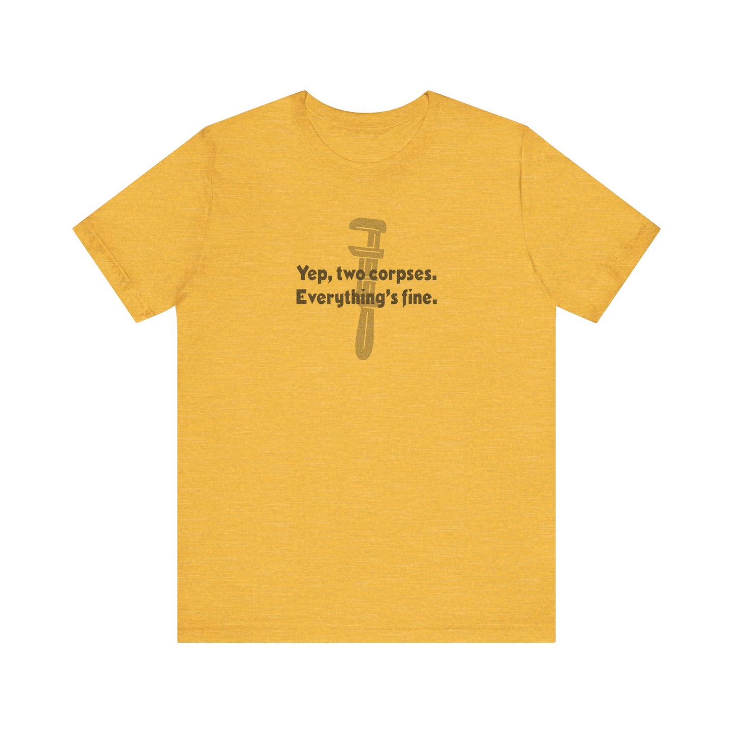 Yep, Two Corpses. Everything’s Fine — Clue Retro Tee (Light)