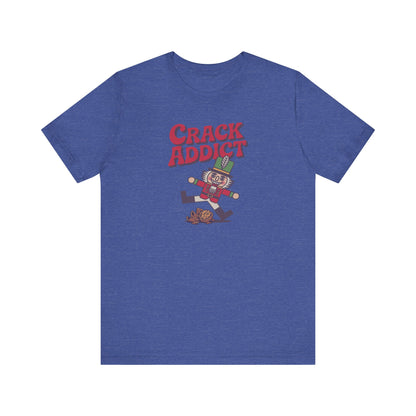 Crack Addict Nutcracker (Unhinged Remix) — Retro Tee (Dark)