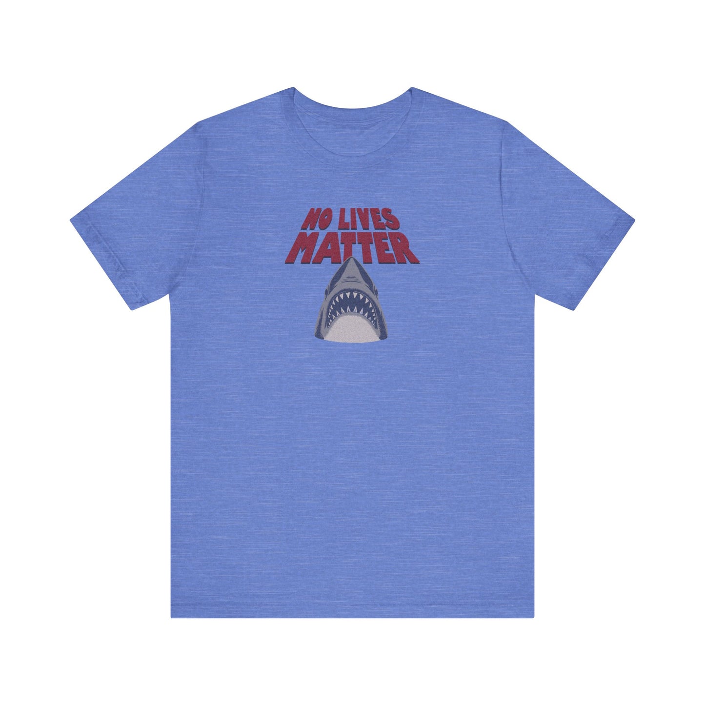 No Lives Matter — Jaws-Inspired Retro Tee (Light)