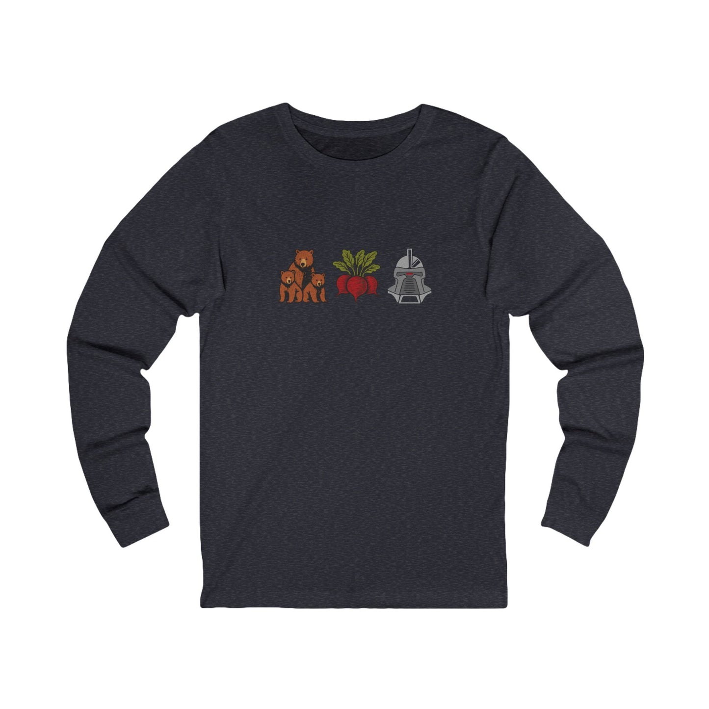 Bears, Beets, Battlestar (Icons) — Retro Long Sleeve (Dark)