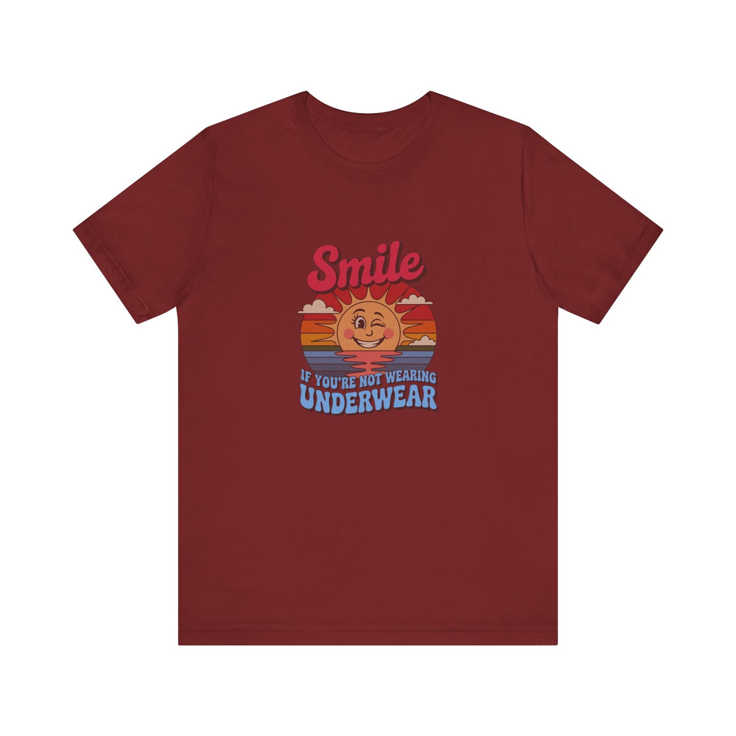 Smile If You’re Not Wearing Underwear — Retro Tee (Dark)