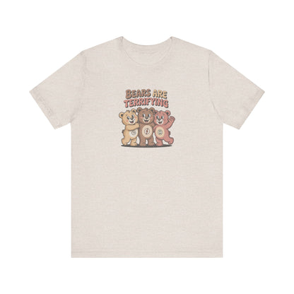 Bears Are Terrifying (Cute Remix) — Retro Tee (Light)