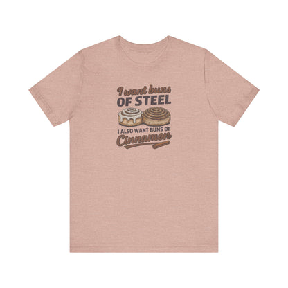 Buns of Steel (and Cinnamon) — Workout Retro Tee (Light)