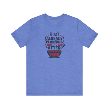 Planning What to Eat After This — Retro Foodie Tee (Light)