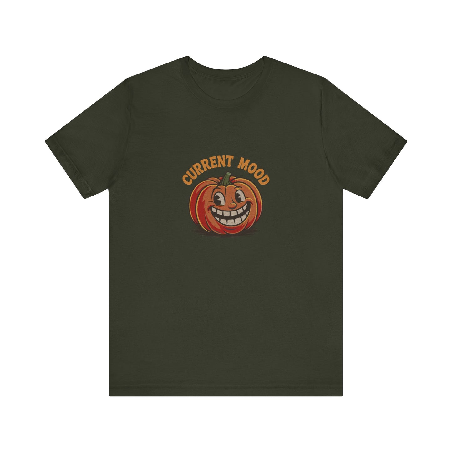 Current Mood (Toothy Jack) — Retro Halloween Tee (Dark)