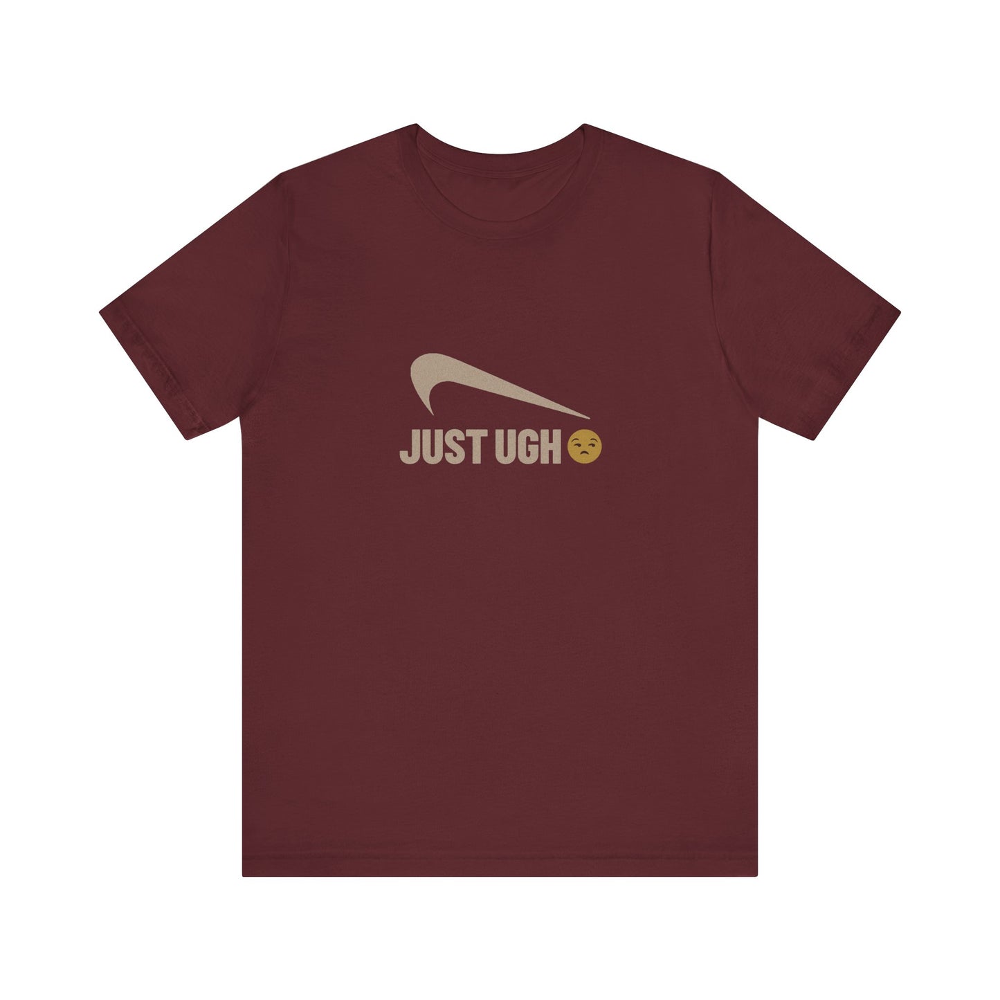 Just Ugh 😒 Athletic Parody — Retro Workout Tee (Dark)