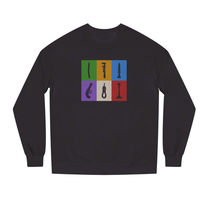 Six Ways Into the Evidence Locker — Clue Retro Sweatshirt (Dark)