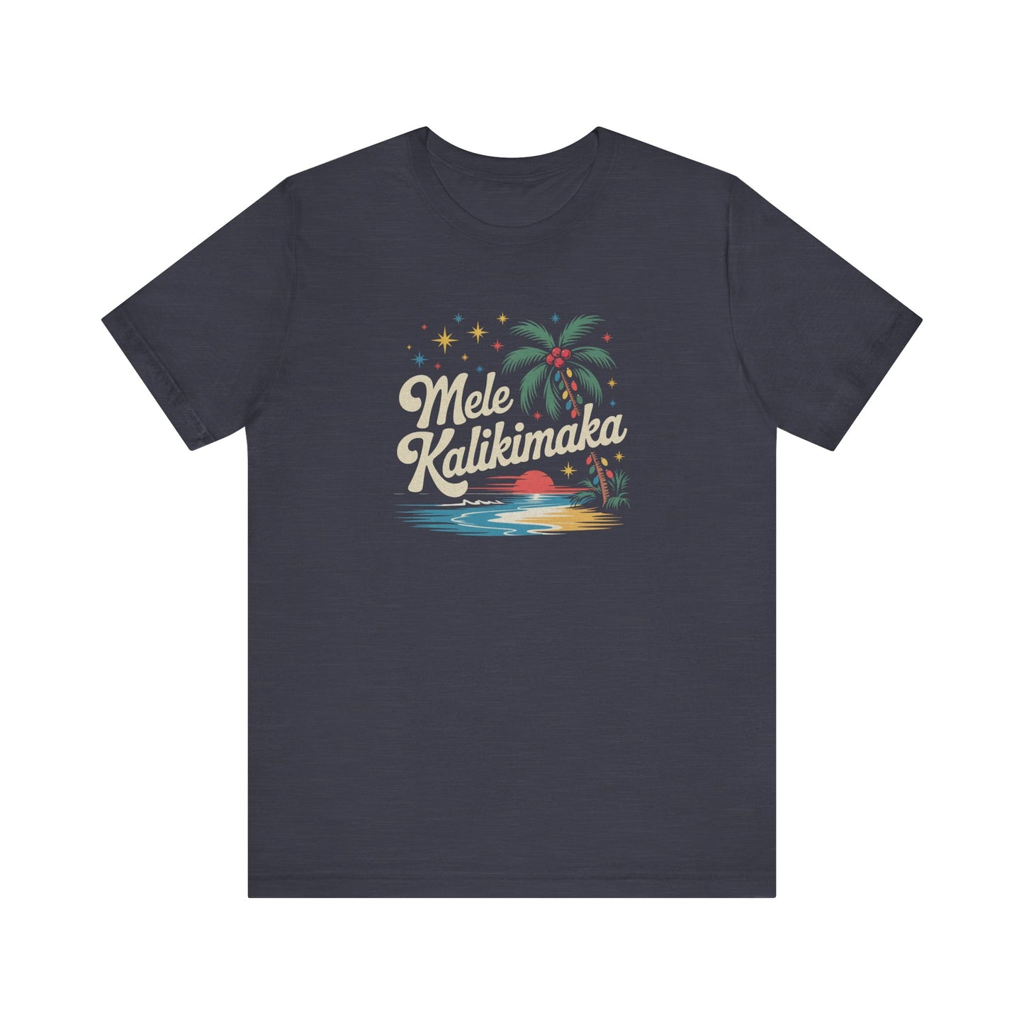 Mele Kalikimaka — Retro Hawaiian Christmas Tee (Dark)