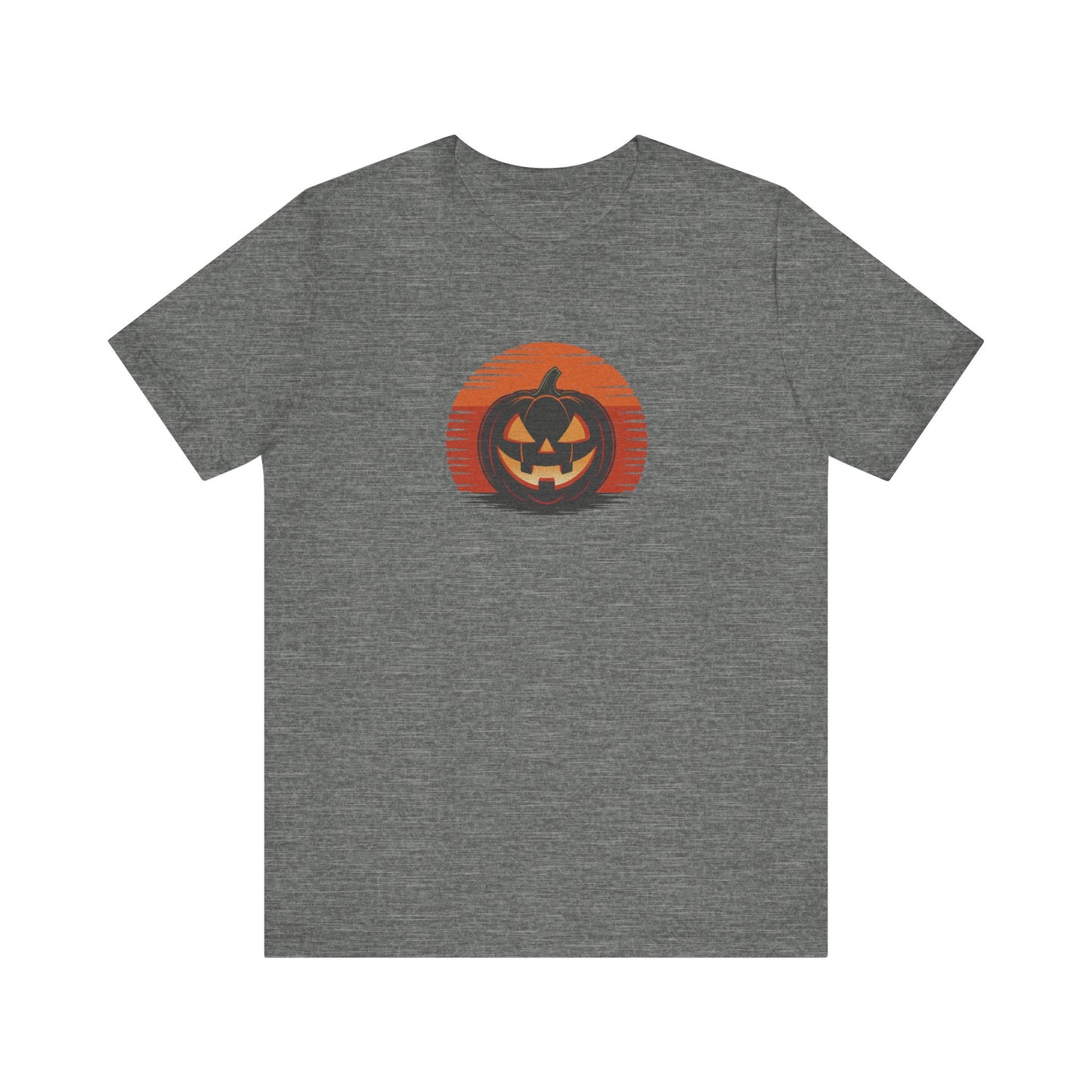 Retro Jack: Sliced Sunset — Halloween Sunset Tee (Light)
