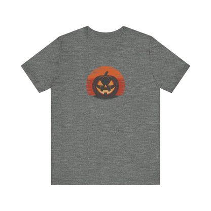 Retro Jack: Sliced Sunset — Halloween Sunset Tee (Light)