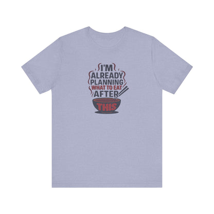 Planning What to Eat After This — Retro Foodie Tee (Light)