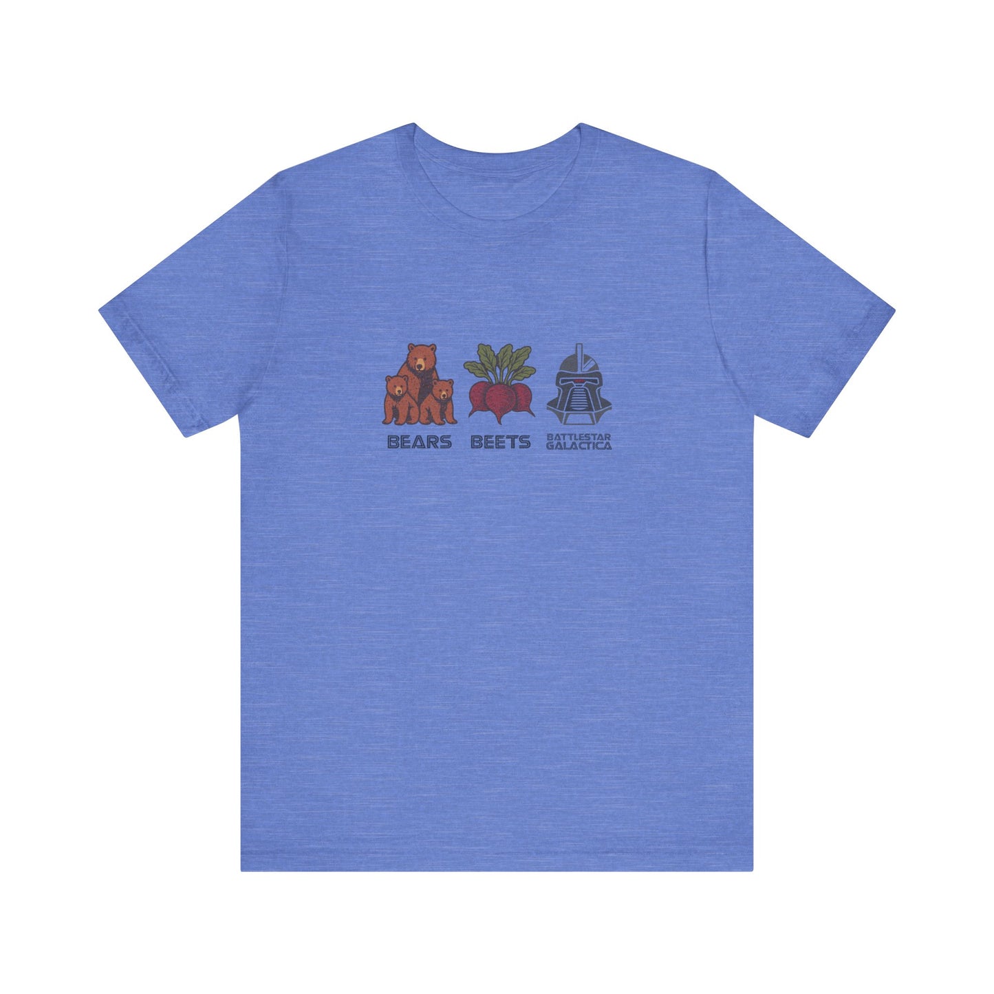 Bears, Beets, Battlestar (Captions) — Retro Tee (Light)