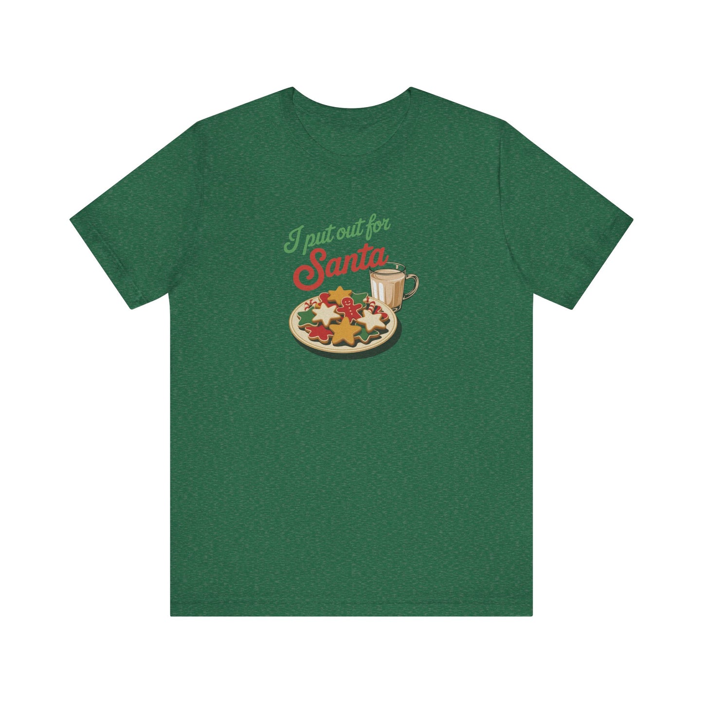 I Put Out for Santa — Retro Christmas Cookies Tee (Dark)