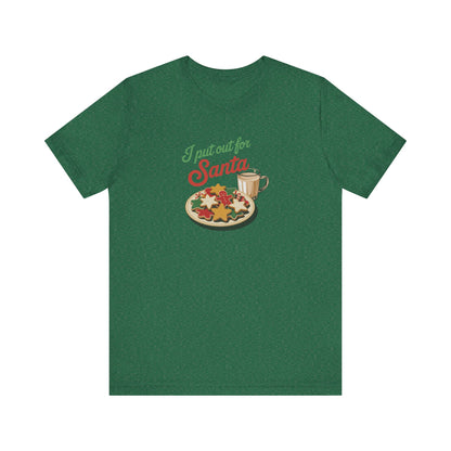 I Put Out for Santa — Retro Christmas Cookies Tee (Dark)