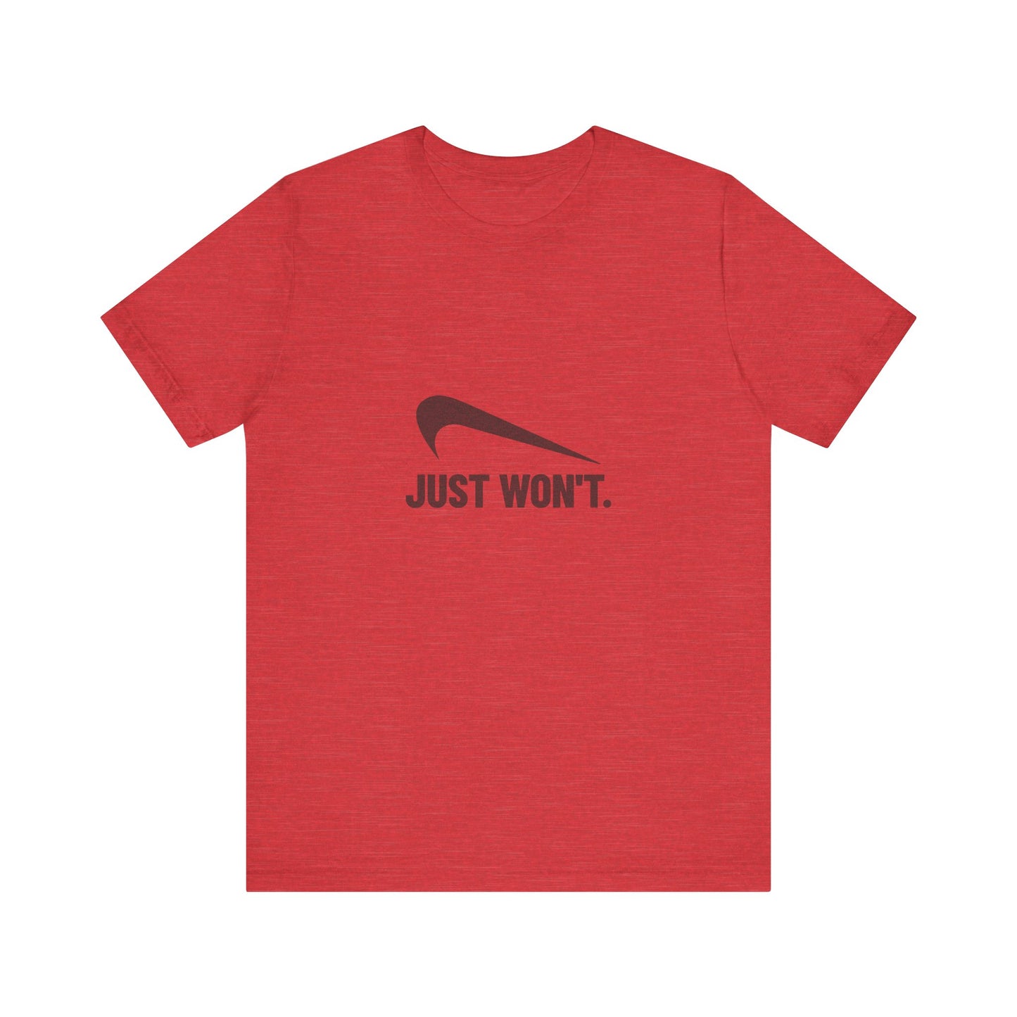 Just Won’t Athletic Parody — Retro Workout Tee (Light)
