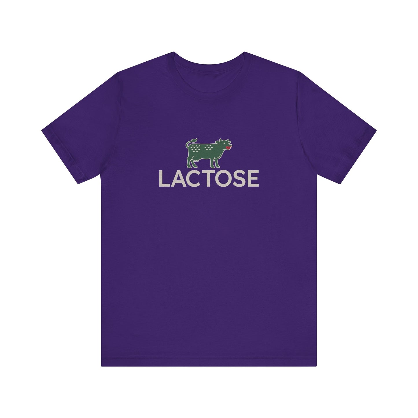 Life is a Beautiful… Typo – LACTOSE Logo Parody Retro Tee (Dark)
