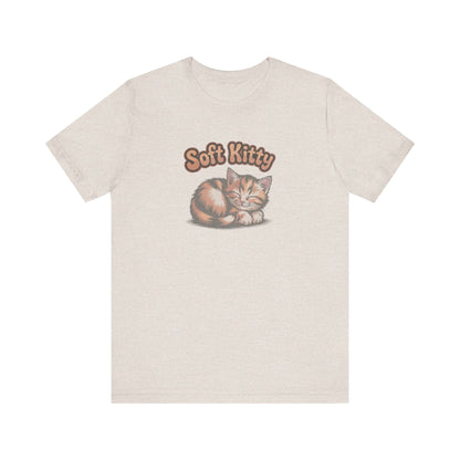 Soft Kitty Sick-Day Lullaby — Big Bang Theory Retro Tee (Light)