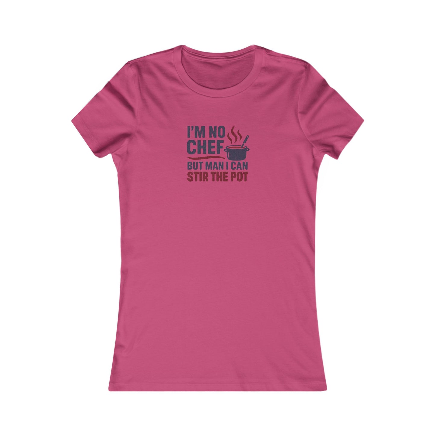 I'm No Chef, But Man I Stir the Pot — Retro Women's Tee (Light)
