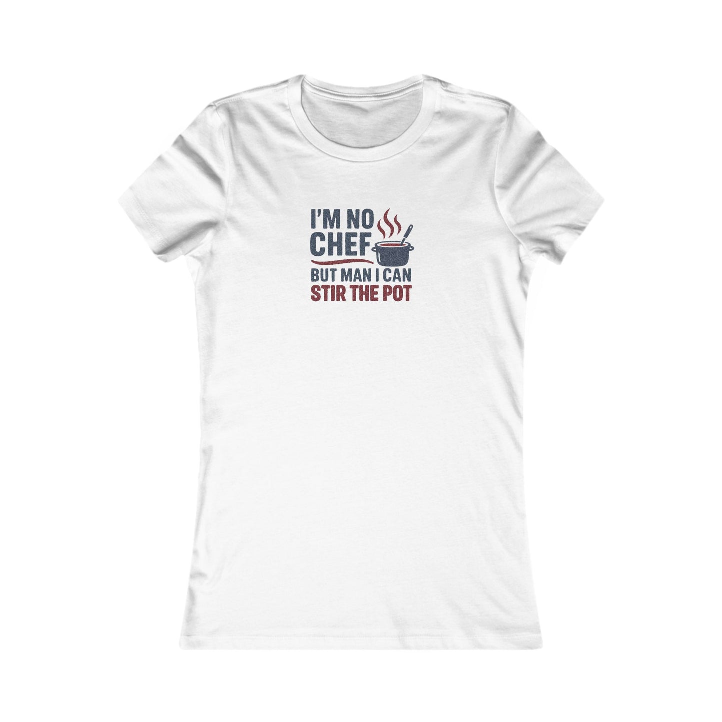 I'm No Chef, But Man I Stir the Pot — Retro Women's Tee (Light)