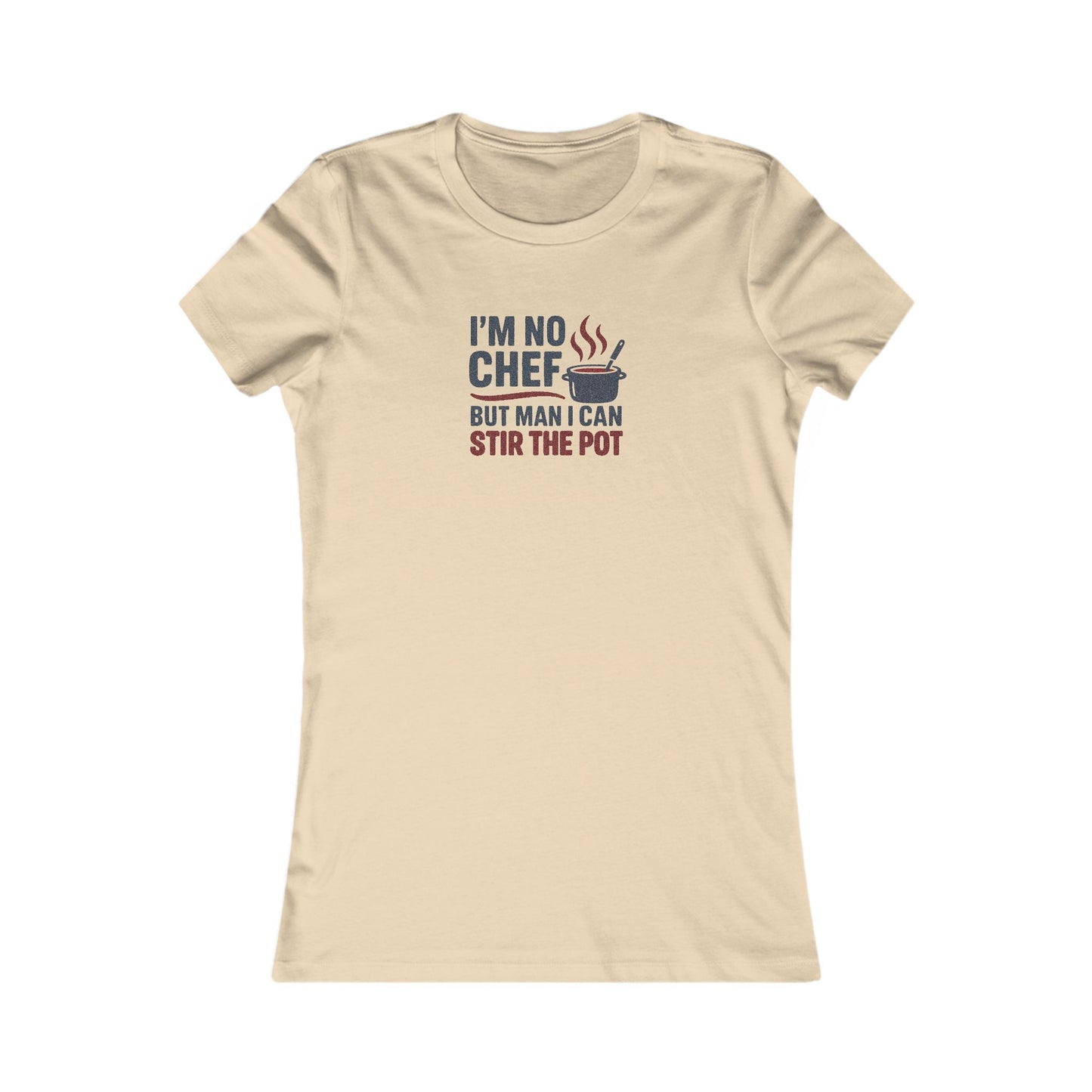 I'm No Chef, But Man I Stir the Pot — Retro Women's Tee (Light)
