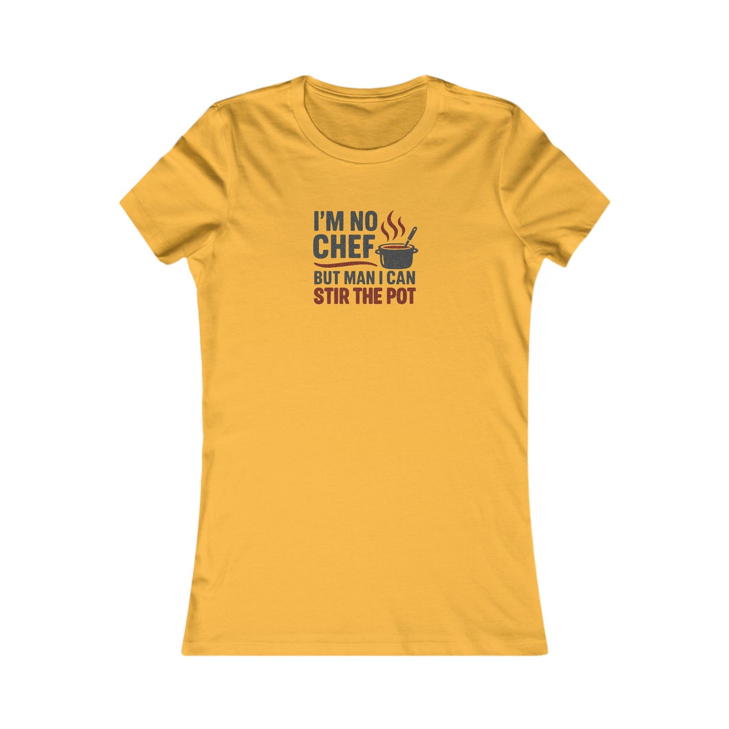 I'm No Chef, But Man I Stir the Pot — Retro Women's Tee (Light)