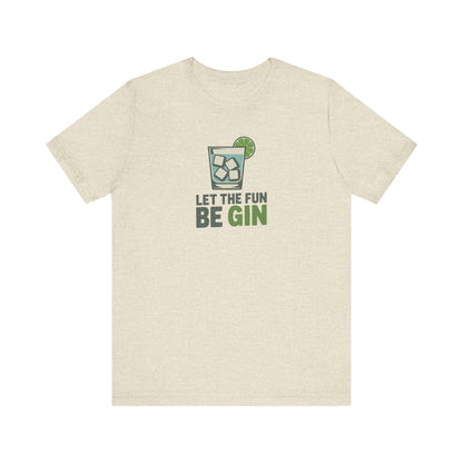 Party Starter: Let the Fun Be Gin – Cocktail Retro Tee (Light)