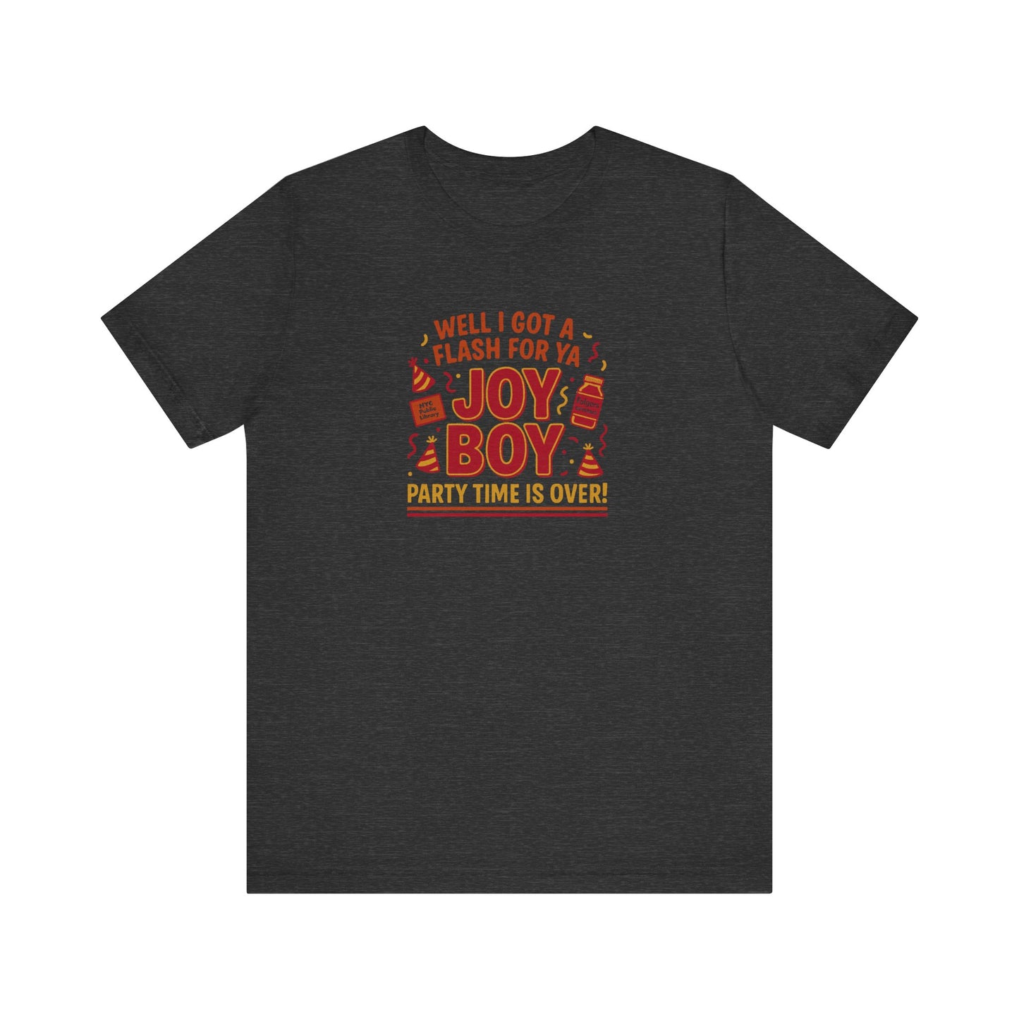 Joy Boy — Seinfeld Library Investigator Retro Tee (Dark)