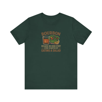 Bourbon > Eating a Salad — Retro Graphic Tee (Dark)