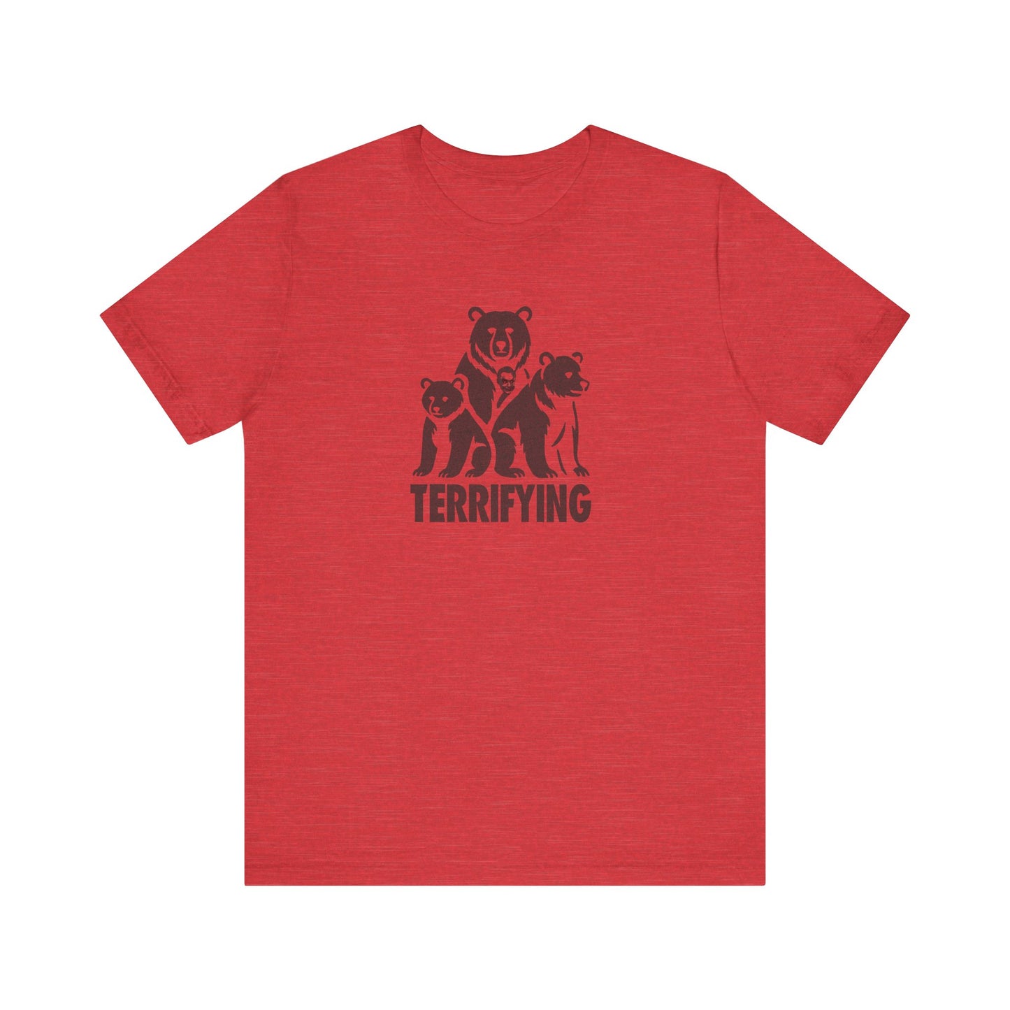 Bears Are Terrifying — Retro Silhouette Tee (Light)