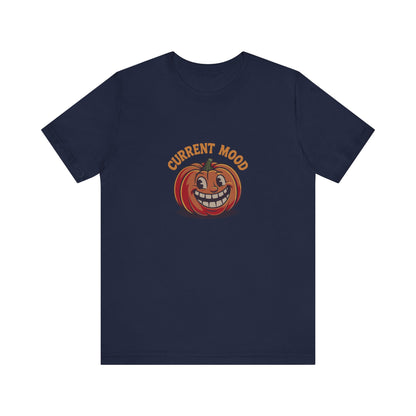 Current Mood (Toothy Jack) — Retro Halloween Tee (Dark)