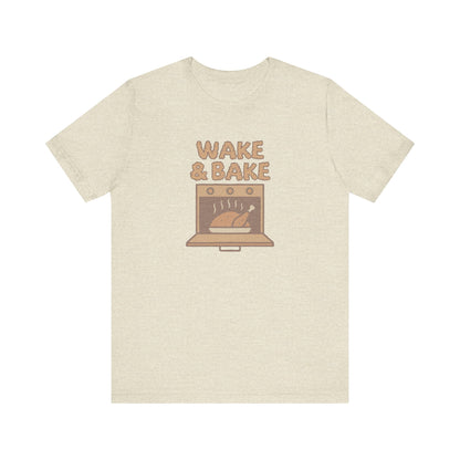 Wake & Bake — Retro Thanksgiving Turkey Tee (Light)
