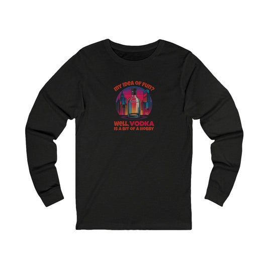 Vodka is a Bit of a Hobby — Retro Graphic Long Sleeve (Dark)
