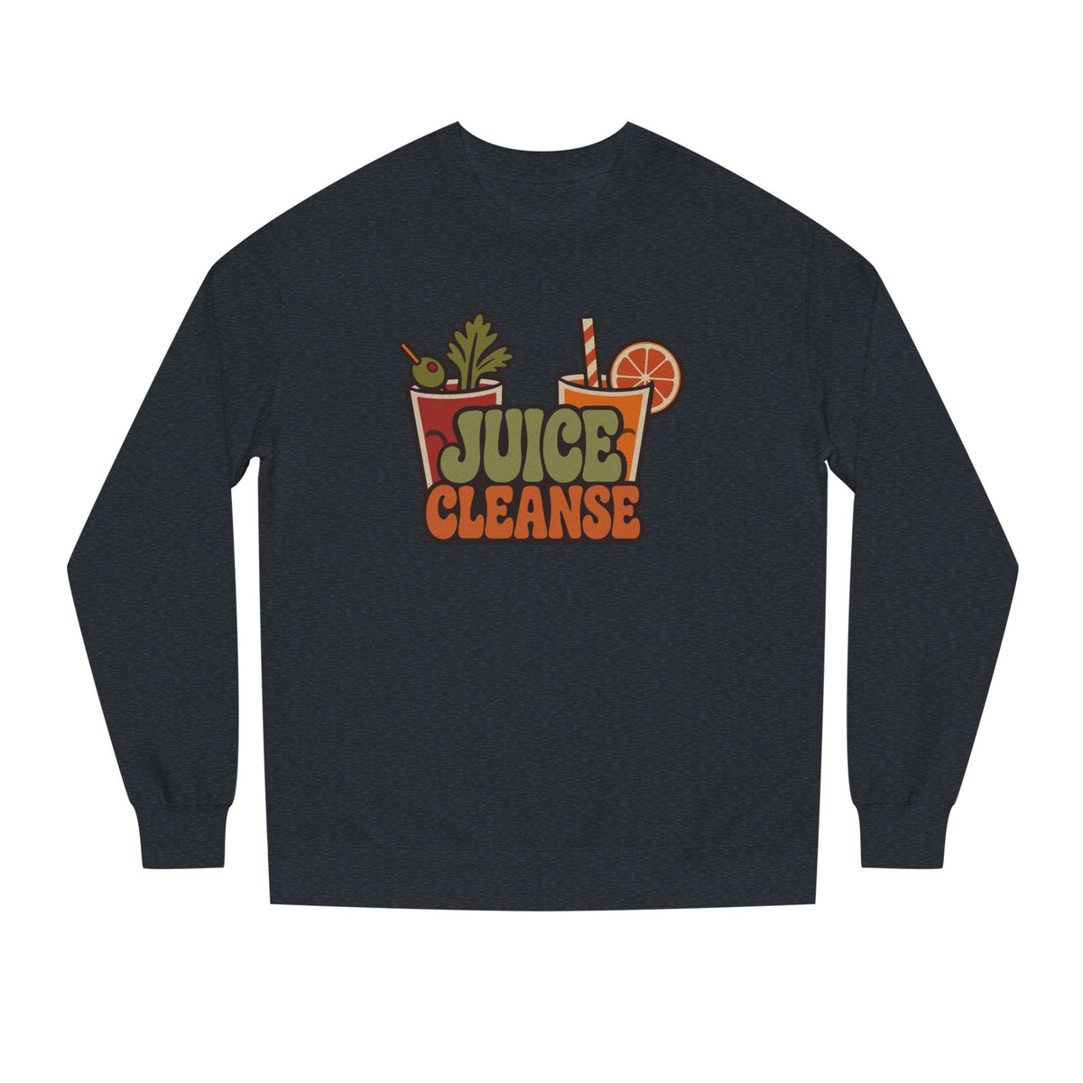 Juice Cleanse Liquid Diet — Boozy Brunch Retro Sweatshirt (Dark)