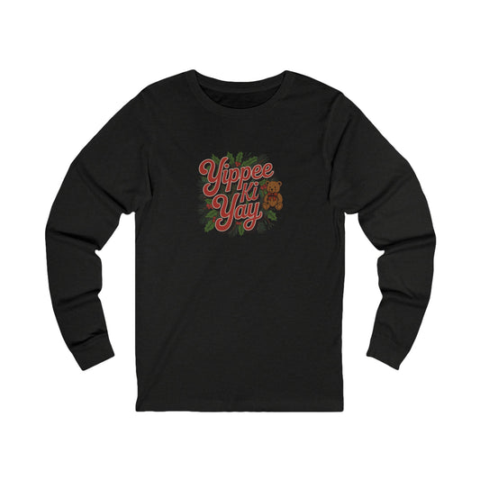 Yippee Ki Yay — Die Hard Retro Christmas Long Sleeve (Dark)
