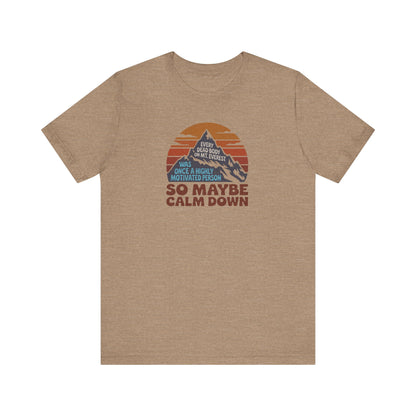 Everything in Moderation (Especially Fitness) – Mount Everest Retro Tee (Light)