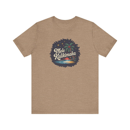 Mele Kalikimaka — Retro Hawaiian Christmas Tee (Light)