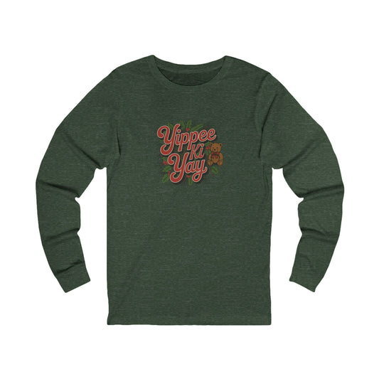 Yippee Ki Yay — Die Hard Retro Christmas Long Sleeve (Dark)