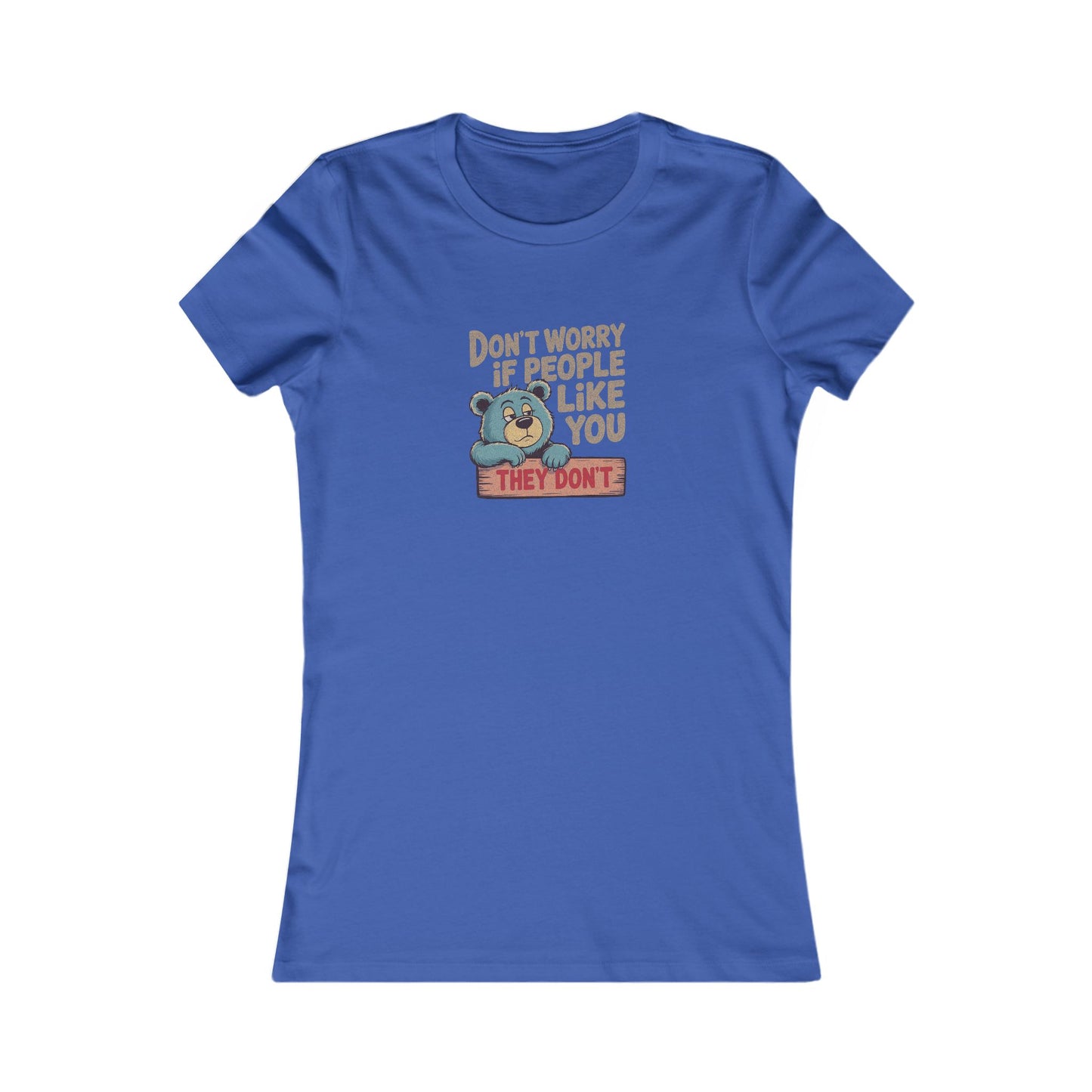 Don't Worry If People Like You (They Don't) — Retro Women's Tee (Dark)