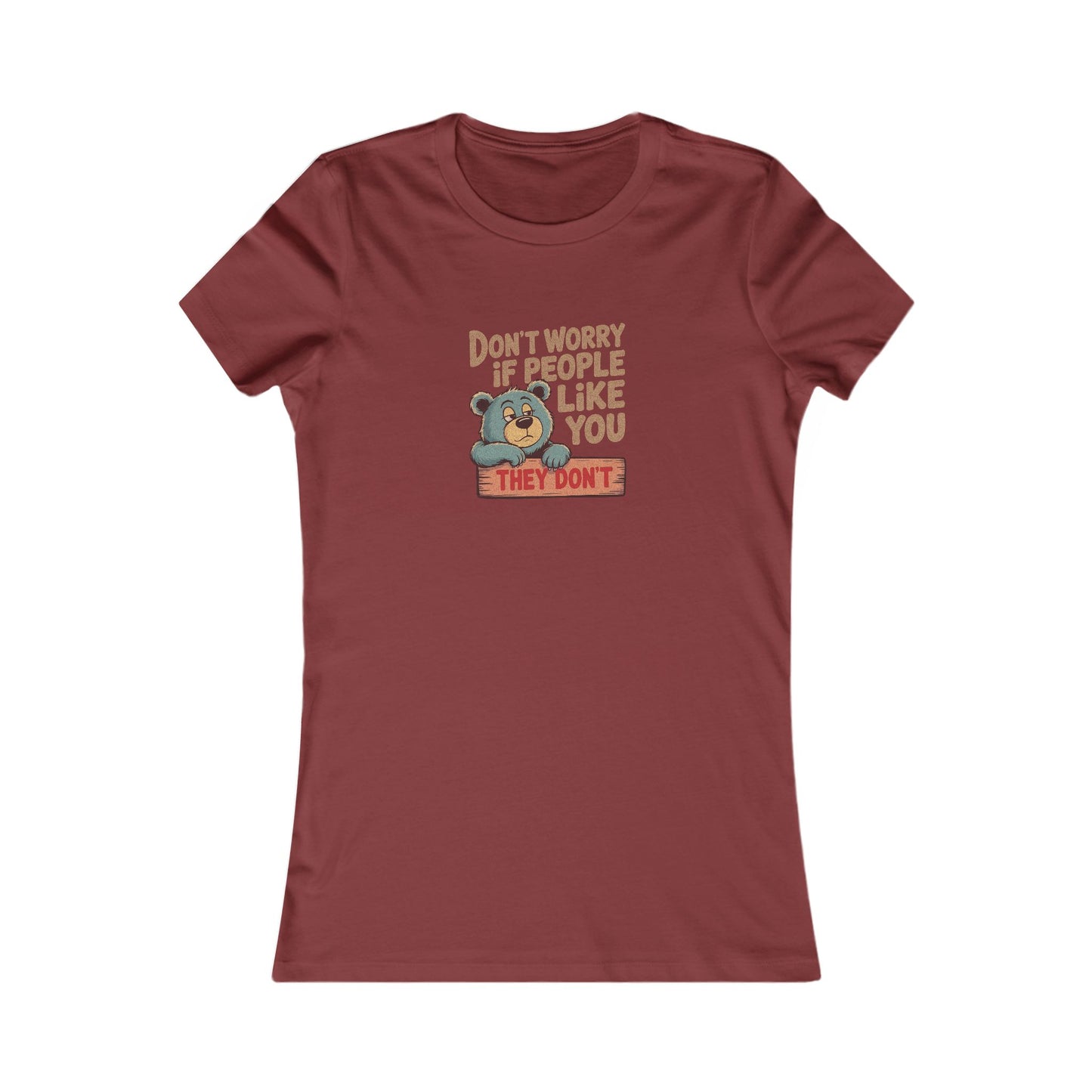 Don't Worry If People Like You (They Don't) — Retro Women's Tee (Dark)