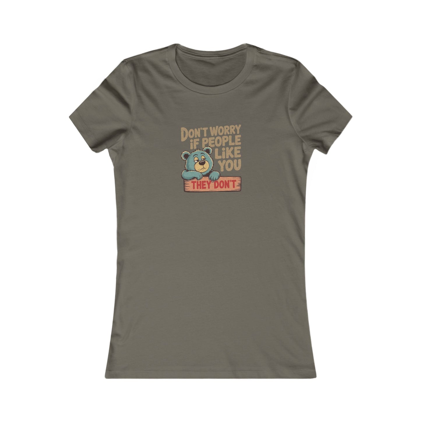 Don't Worry If People Like You (They Don't) — Retro Women's Tee (Dark)